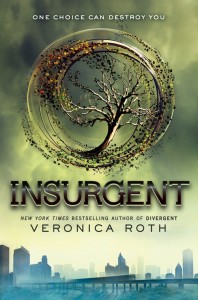 A tree inside a circle of leaves above the title in all capitals, followed by the author's name and a dystopian Chicago skyline