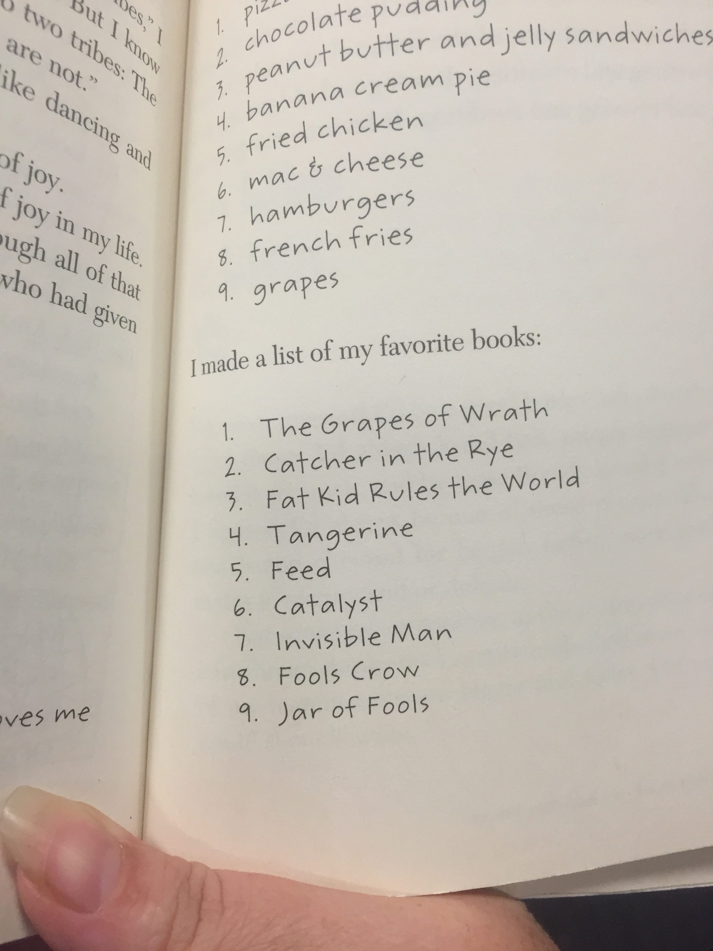 alexie book list