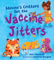 Cover of Book, w/Title, young Black female presenting child & stuffed animals, shivering in anxiety