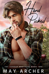 Cute guy on cover of Hand Picked by may Archer.