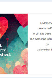 Donation to ACS