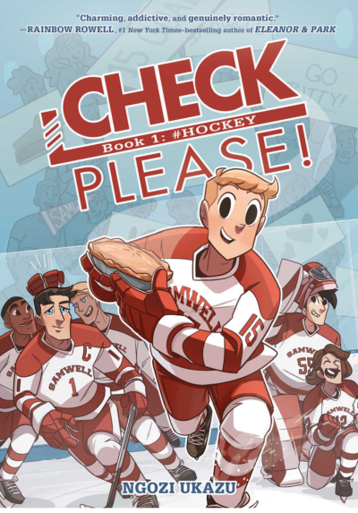 Cover for the graphic novel Check Please by Ngozi Ukazu