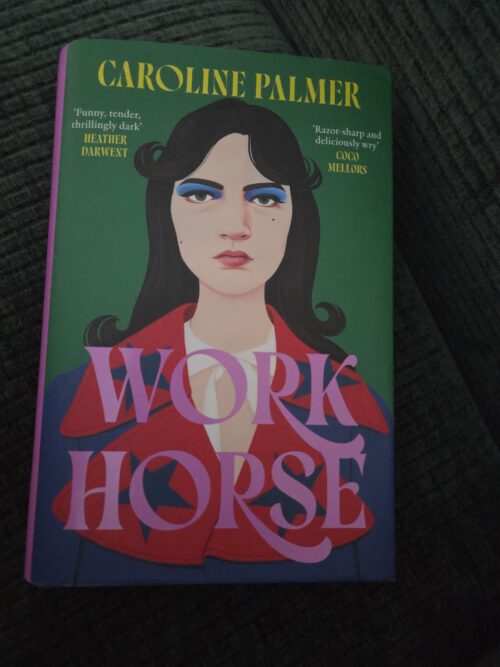 cover of Workhorse, a dark-haired girl with a red coat