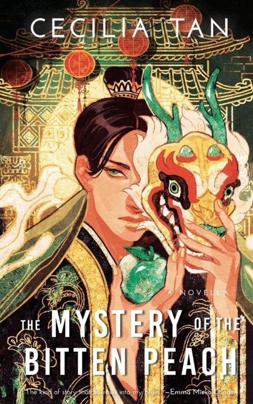 Cover of the mystery of the bitten peach by Cecelia Tan 
