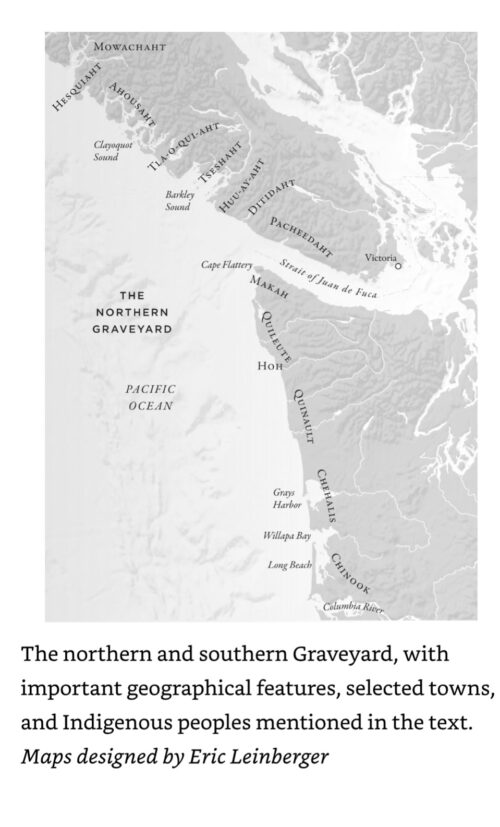 North American Pacific Northwest coast map